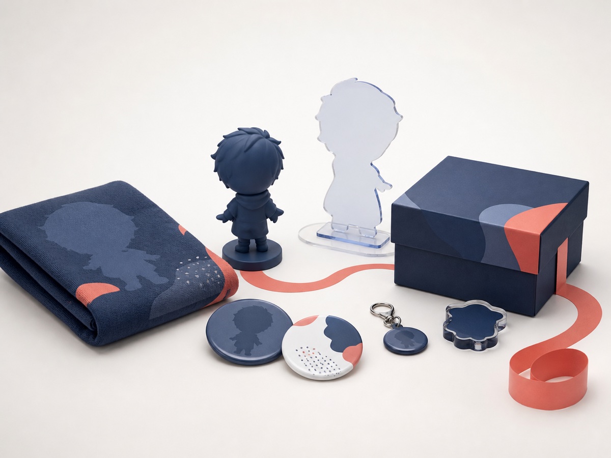 IPグッズ展開 — キャラクターグッズのイメージ